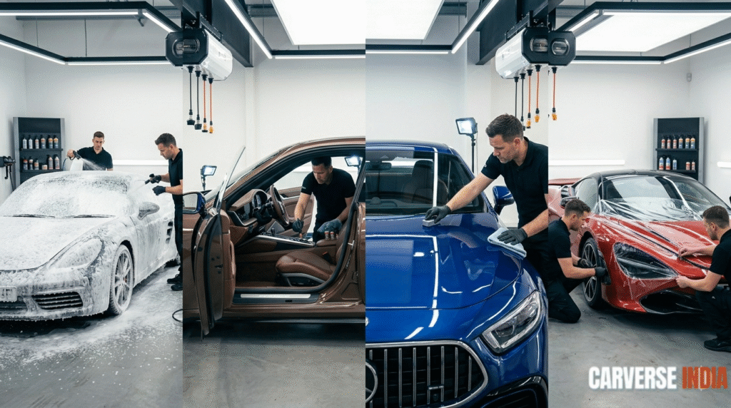 Car detailing studio in India